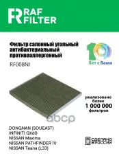272772FT1A Фильтр салона Nissan Teana 3 L33 2013-2020 RAF FILTER арт. RF008NI