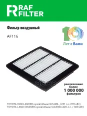 Фильтр воздушный TOYOTA Highlander (10-14) RAF FILTER RAF FILTER арт. AF116