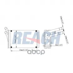 Радиатор печки REACH арт. 11811558