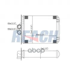 Радиатор печки REACH арт. 11812435