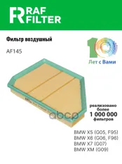 13718091495 Фильтр воздушный BMW X5 (G05,F95),BMW X6 (G06 RAF FILTER арт. AF145