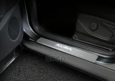 Накладка на порог пластиковая Ford Kuga II 2013-2016 2016-н.в., с надписью, 4 шт. Rival арт. NP18063