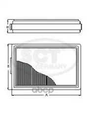 Салонный фильтр AUDI A4 95-01/VW PASSAT 96-00 SCT арт. sa1119