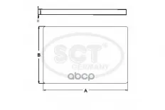 Салонный фильтр TOYOTA COROLLA (E12) 02-07/AVENSIS 02-08 SCT арт. sa1138