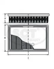 Воздушный фильтр BMW F10/F11/F25 10- SCT арт. sb2268