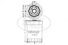 Масляный фильтр PEUGEOT/FIAT/IVECO  JUMPER/BOXER 2.4D-2.5D SCT арт. sk809