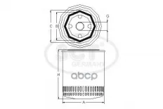 Масляный фильтр VW/AUDI/CHEVROLET A100 D/T4 1.9D /NIVA 1.7 SCT арт. sm136