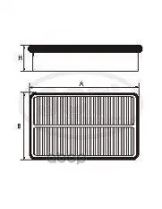 Воздушный фильтр TOYOTA LC PRADO (J150) 2.7/4.0 10-/LAND CRUISER (J120) 4.0 02-/FJ CRUISER 4.0 10- SCT арт. sb2154