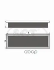 Воздушный фильтр CITROEN C4 I/II 09-/PEUGEOT PARTNER Tepee 10-/PEU 308 07-/PEU 207 07-/BMW MINI  1.6 SCT арт. sb2219