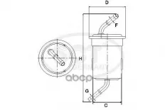 Топливный фильтр MAZDA 626 2.0/2.2 87-98 SCT арт. st710