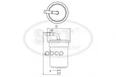Топливный фильтр TOYOTA LAND CRUISER 100/120 4.0 SCT арт. st713