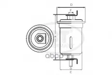 Топливный фильтр TOYOTA CAMRY V20 96-01/AVENSIS 97-03 SCT арт. st762