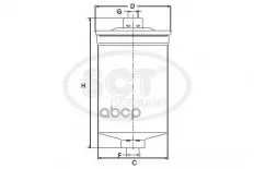 Топливный фильтр DAEWOO NEXIA/MATIZ /CHEV AVEO/LACETTI/LANOS/PEUGEOT 3008 1.6 THP/VTi 09- SCT арт. st329