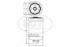 Топливный фильтр BMW E34/E30 2.4TD 85-95 SCT арт. st344