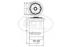 Топливный фильтр AUDI A4/A6/A80/A100 D SCT арт. st354