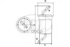 Топливный фильтр MAZDA 626 2.0/2.2 87-98/CLARUS SCT арт. st362