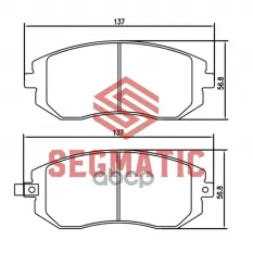 Колодка торм диск пер Subaru Forester 2.0 2010-, Subaru Forester 2.0 2013-, Subaru Forester 2.0 200 SEGMATIC арт. SGBP2588