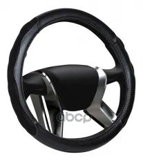 Оплетка руля (M) 37-39см черная кожа Nebraska SENATOR SENATOR арт. OPLS0601