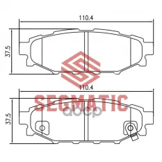 Колодка торм диск зад Subaru Forester 2.0 2010-  Subaru Forester 2.0 2013-  Suba SEGMATIC арт. SGBP2599