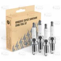 Комплект свечей зажигания Daewoo Gentra (13-) 1.5i/Fiat Doblo (01-) 1.4i (кмпл. 4шт) (VSP 0042) STARTVOLT арт. VSP0042