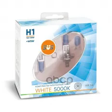 Лампа 12V H1+W5W 55W P14,5s 5000K SVS WHITE комплект блистер 0200105000 SVS арт. 0200105000
