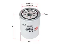 Фильтр масляный SAKURA C1812 (1112652) Sakura арт. C1812