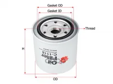 Фильтр масляный SAKURA C-1118 (9091530003) Sakura арт. C1118