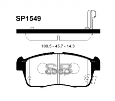 Колодки торм.дисковые Hi-Q SUZUKI SWIFT 00-05 (AN-661WK) Sangsin brake арт. sp1549