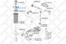 опора амортизатора переднего! Honda CR-V RE3/RE4 07-12, Great Wall H6 MKZ 13-20 Stellox арт. 1217158SX
