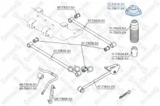 опора амортизатора заднего! Daewoo Lacetti 04> Hatchback Stellox арт. 1273016SX