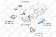 подушка ДВС задняя левая! Daewoo Lacetti 1.4/1.6 DOHC MPI 04> Stellox арт. 2573050SX