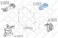 Опора двигателя задняя Stellox арт. 25-17225-SX