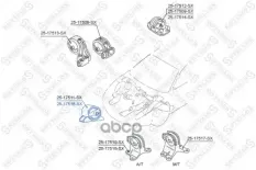 Подушка двигателя Stellox арт. 2517516SX