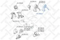 Подушка двигателя задняя Stellox арт. 25-17552-SX