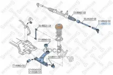 наконечник рулевой правый! Opel Corsa, Fiat Punto 06> Stellox арт. 5100633SX