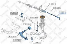 наконечник рулевой правый! Saab 9-3 all 97>/9-5 02> Stellox арт. 5100682SX