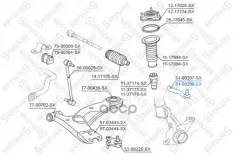 наконечник рулевой наружный правый! Toyota RAV 4 06>, Geely Atlas NL3 18> Stellox арт. 5100298SX