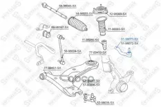 наконечник рулевой правый! Geely MK 06>, Toyota Corolla Verso CDE120 01> Stellox арт. 5198071SX