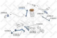 Тяга пер.стабил.прав.BMW E64/E63 3.0i-5.0i/3.5D 04> Stellox арт. 5600509SX