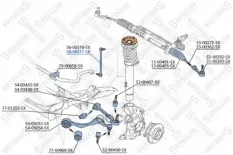 Тяга пер.стабил.прав.BMW E87/E90/E91 all 04> Stellox арт. 5600511SX