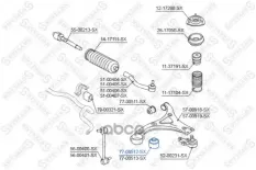 сайлентблок рычага задн.! Hyundai iX35 2WD 10>, Changan CS55 PLUS S203 21-24 Stellox арт. 7700512SX