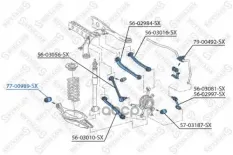 сайлентблок рычага зад. подвески! MB W140/C140 all 91-99 Stellox арт. 7700989SX