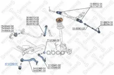 сайлентблок рычага перед нижн.! BMW 5 E60 03> Stellox арт. 8707230SX
