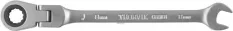 Ключ гаечный комбинированный трещоточный карданный, 8 мм THORVIK арт. CFRW08