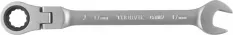 Ключ гаечный комбинированный трещоточный карданный, 17 мм THORVIK арт. CFRW17