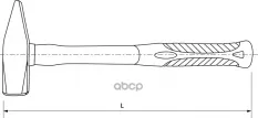 Молоток слесарный с фиберглассовой рукояткой, 800 гр. THORVIK PHH800 THORVIK арт. PHH800