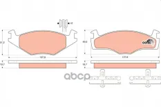 Колодки передние VW G2/G3/B2 B3 1.6 TRW GDB454 TRW арт. GDB454