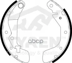Колодки тормозные барабанные DAEWOO KALOS, CHEVROLET SPARK TYREN арт. TYR1414841
