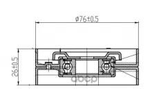 Ролик привод. ремня для а/м Audi A6 (97-) 2.5d (только ролик натяж.) (CM 5409) Trialli арт. cm-5409