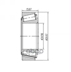 Подшипник ступицы для а/м Daewoo Matiz (98-) перед. (CS 0529) Trialli арт. cs-0529